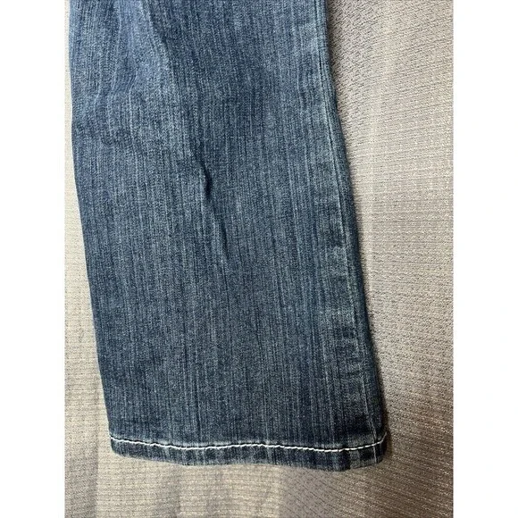 ARIAT Mid Rise Boot Cut Jeans Ocean Blue Size 30R 32”L Whipstitch - Picture 7 of 15